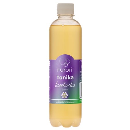 Bautura carbogazoasa pe baza de ceai Kombucha, Pelin, 500 ml, Furori