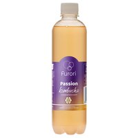 Bautura carbogazoasa pe baza de ceai Kombucha, Fructul Pasiunii, 500 ml, Furori
