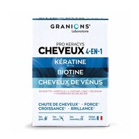 Vitamine pentru par Pro Keracys Cheveux 4 in 1, 90 tablete, Granions