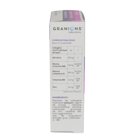 Complex pentru piele, par si unghii Complexe Beaute, 60 comprimate, Granions 780995