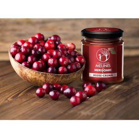 Delicatesa din miere Bio si merisoare, 250 g, Melinis 780981