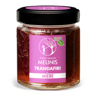 Delicatesa din miere Bio si petale de trandafiri, 250 g, Melinis