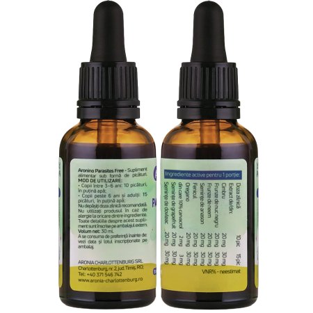 Picaturi pentru copii Parasites Free Aronino, + 3 ani, 30 ml, Aronia Charlottenburg 781136