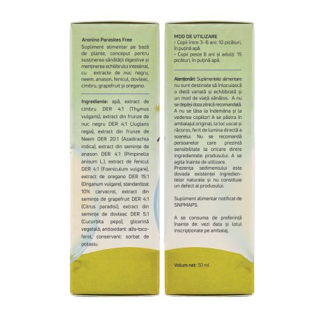 Picaturi pentru copii Parasites Free Aronino, + 3 ani, 30 ml, Aronia Charlottenburg 781134