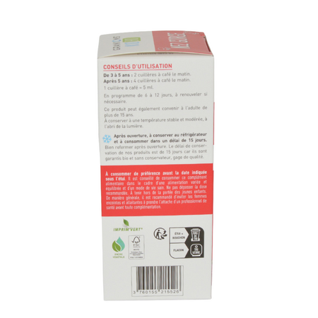 Sirop Bio de nas si gat pentru copii, Capsuni, 125 ml, Granions 781145