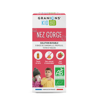 Sirop Bio de nas si gat pentru copii, Capsuni, 125 ml, Granions