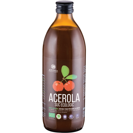 Suc ecologic de Acerola, 500 ml, Aronia Charlottenburg
