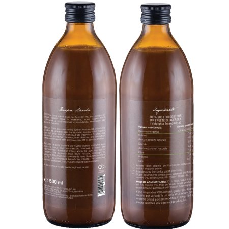 Suc ecologic de Acerola, 500 ml, Aronia Charlottenburg 781187