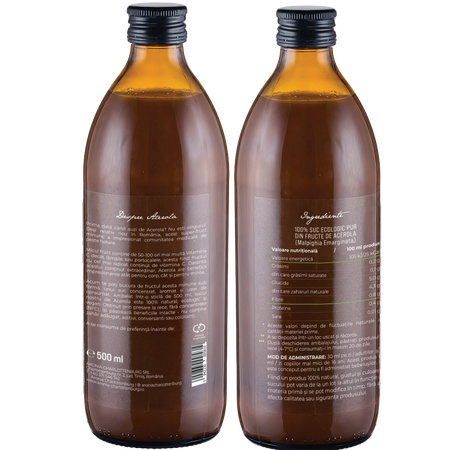 Suc ecologic de Acerola, 500 ml, Aronia Charlottenburg 781187