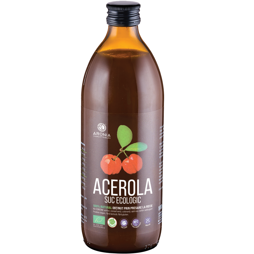 Suc ecologic de Acerola, 500 ml, Aronia Charlottenburg