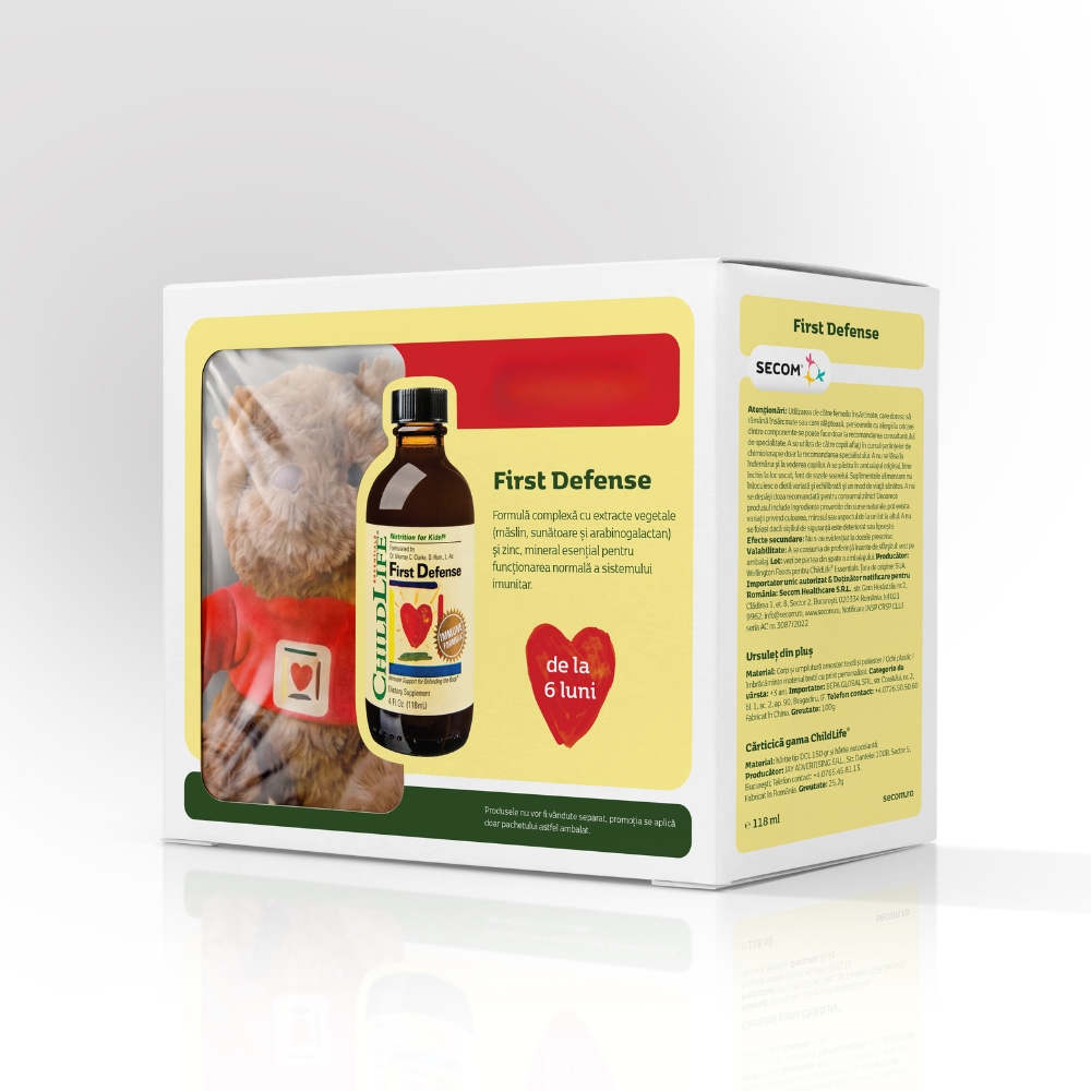 Pachet Promo First Defense + Ursulet, 118 ml, Childlife Essentials