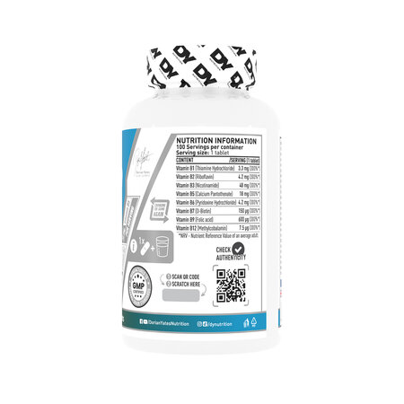 Vitamina B complex, 100 tablete, DY Nutrition 781507
