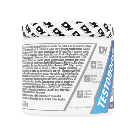 Testoboost metabolic, Struguri, 270 g, DY Nutrition 781521