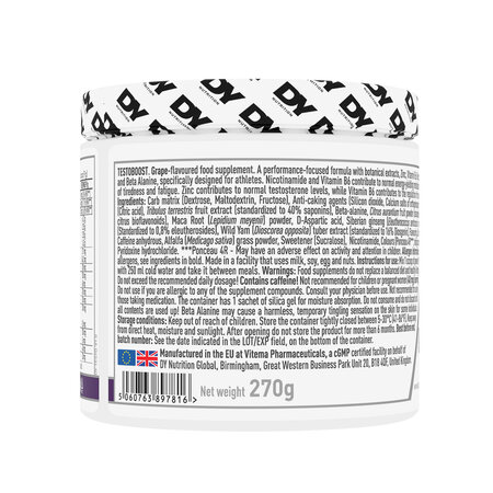 Testoboost metabolic, Struguri, 270 g, DY Nutrition 781520