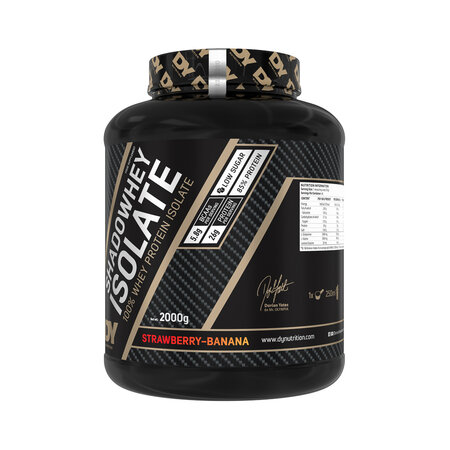 Proteina din zer Shadowhey Isolate, Strawberry - Banana, 2000 g, DY Nutrition 781566
