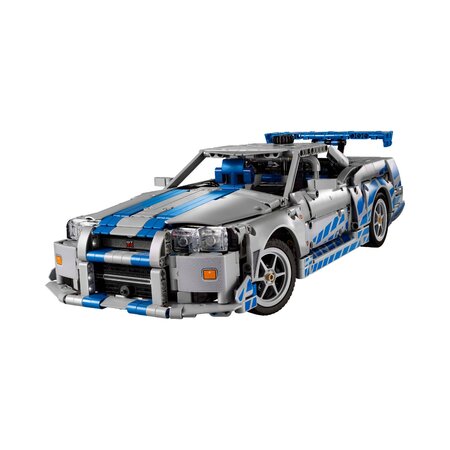 Masina Nissan Skyline GT-R (R34) din Mai furios, mai iute, 18 ani+, 42210, 1410 piese, Lego Technic 781627