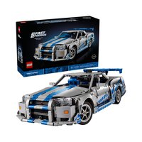 Masina Nissan Skyline GT-R (R34) din Mai furios, mai iute, 18 ani+, 42210, 1410 piese, Lego Technic