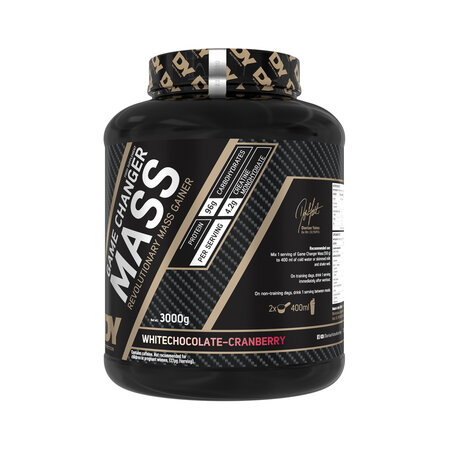 Game Changer Mass, White Chocolate & Cranberry, 3000 g, DY Nutrition 781663