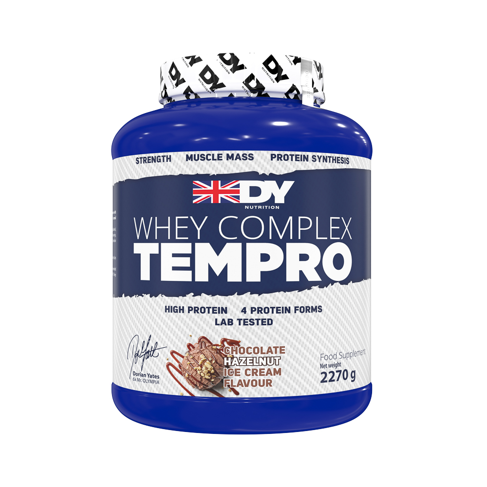 Proteina din zer Whey Complex Tempro, Chocolate Hazelhut Ice Cream, 2270 g, DY Nutrition