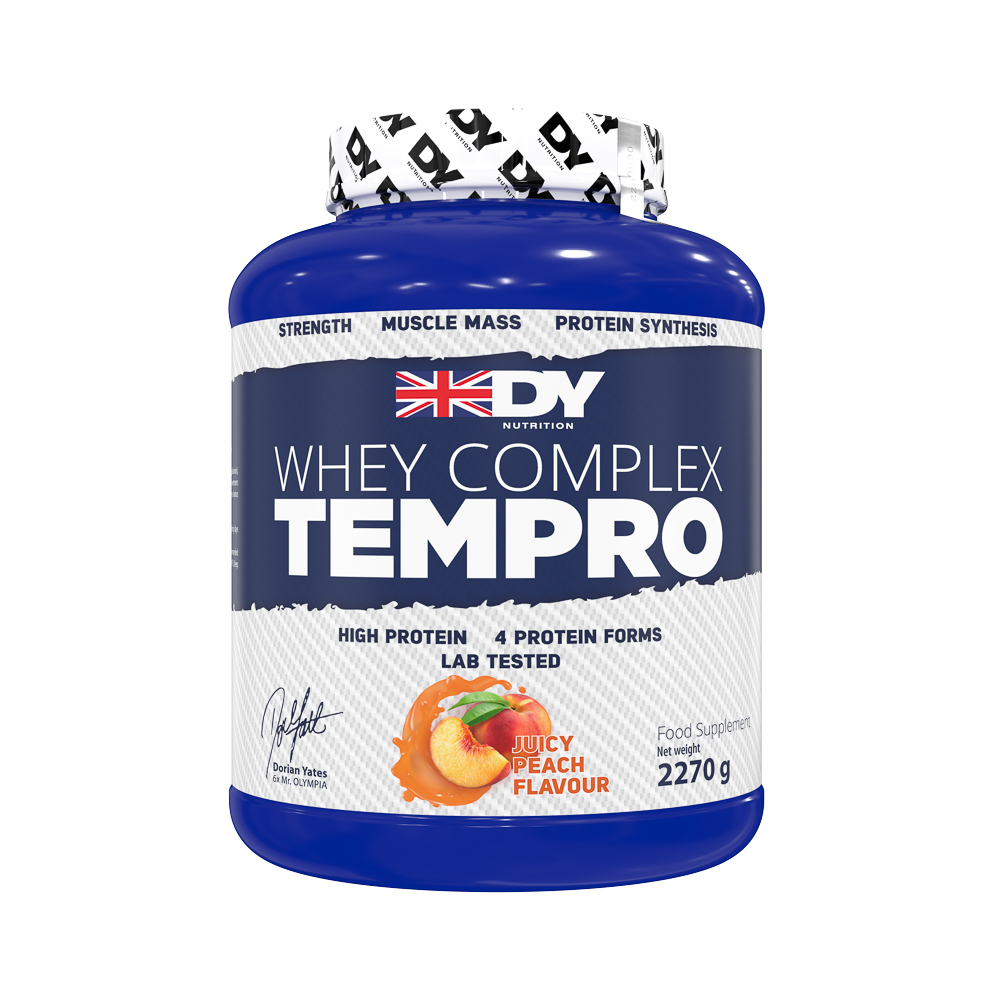 Proteina din zer Whey Complex Tempro, Juicy Peach, 2270 g, DY Nutrition