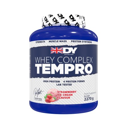 Proteina din zer Whey Complex Tempro, Strawberry Ice cream, 2270 g, DY Nutrition