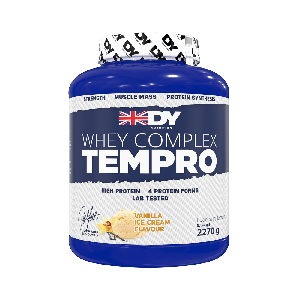 Proteina din zer Whey Complex Tempro, Vanilla Ice cream, 2270 g, DY Nutrition