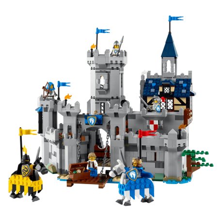 Castel medieval cu cai si cavaleri, 9 ani+, 31168, 1371 piese, Lego Creator 3in1 781807