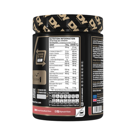 Blood & Guts PreWorkout, Watermelon, 380 g, DY Nutrition 781864