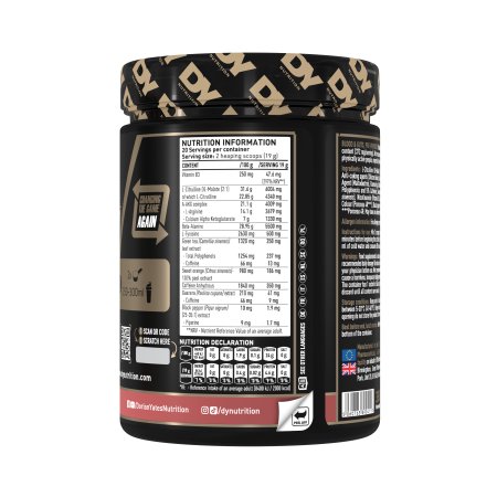 Blood & Guts PreWorkout, Watermelon, 380 g, DY Nutrition 781867