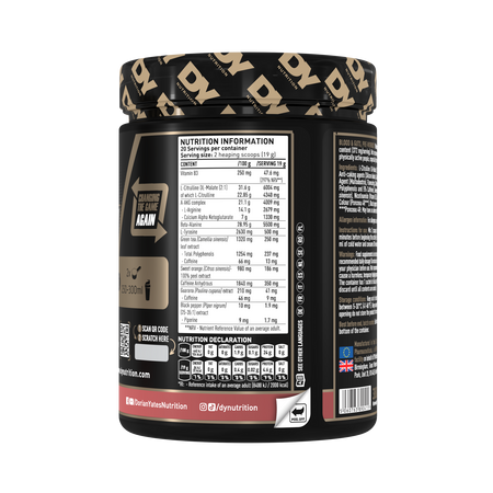 Blood & Guts PreWorkout, Watermelon, 380 g, DY Nutrition 781867