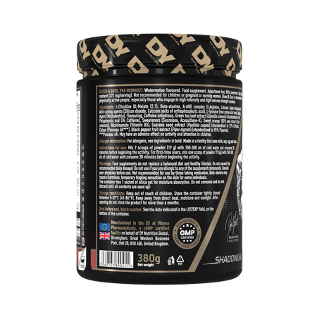 Blood & Guts PreWorkout, Watermelon, 380 g, DY Nutrition 781859