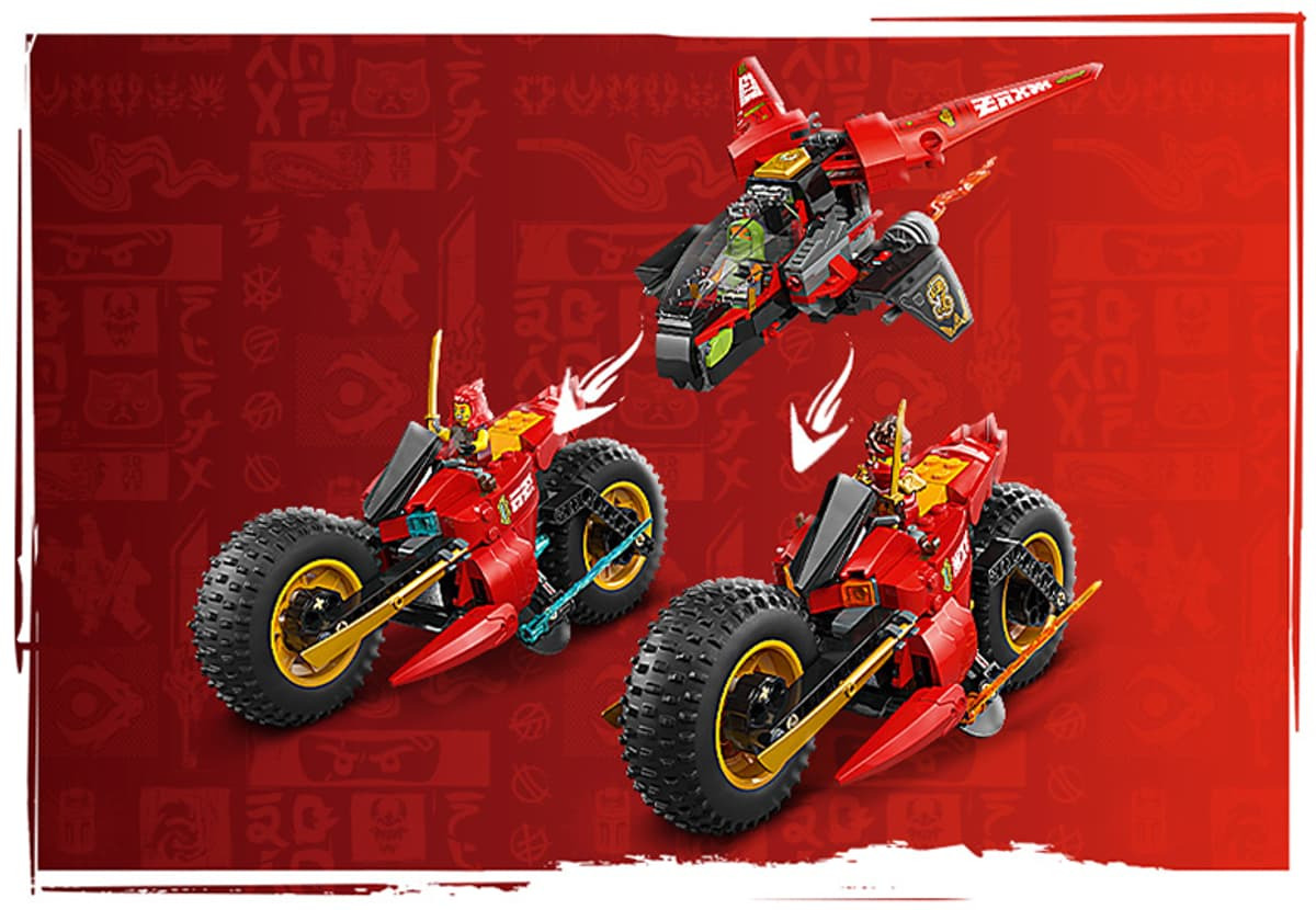 LEGO NINJAGO vehicul ninja 3 in 1