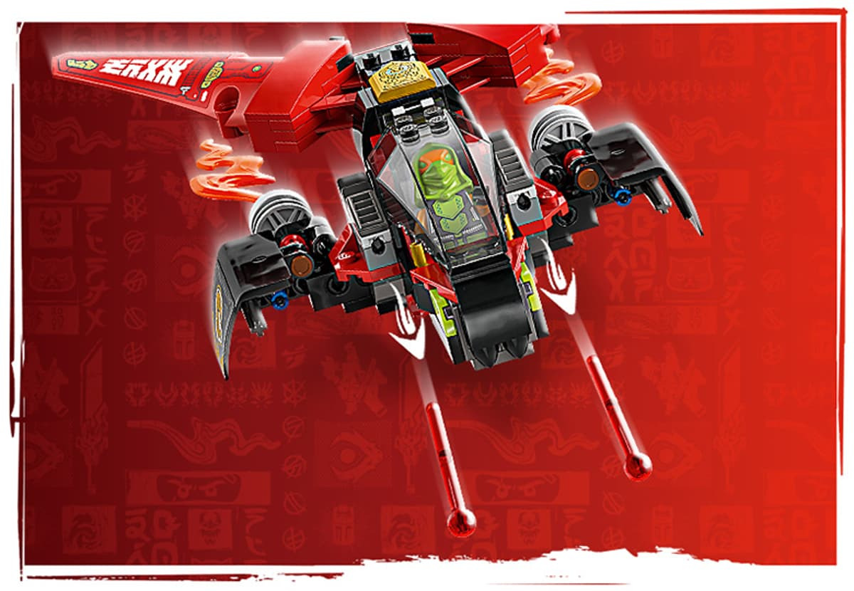LEGO NINJAGO avionul cu reactie al lui Frak