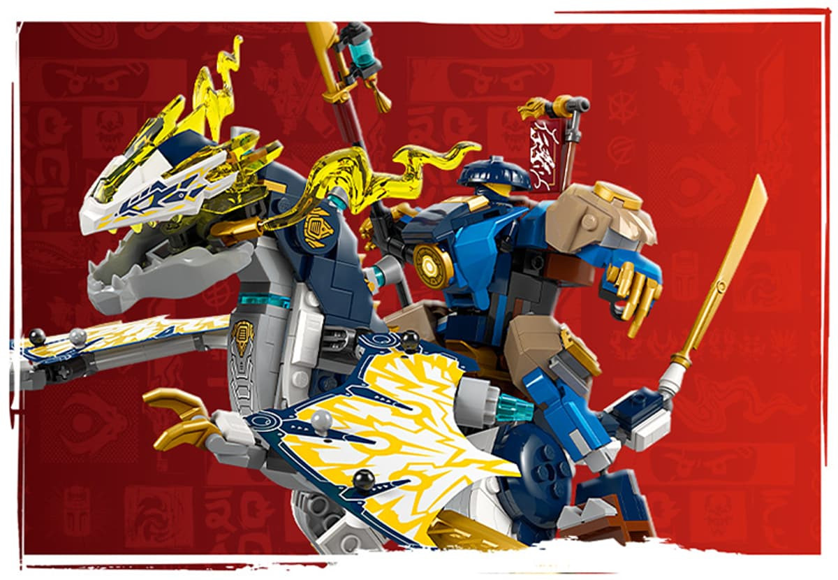 LEGO NINJAGO robotul si dragonul lui Rogue