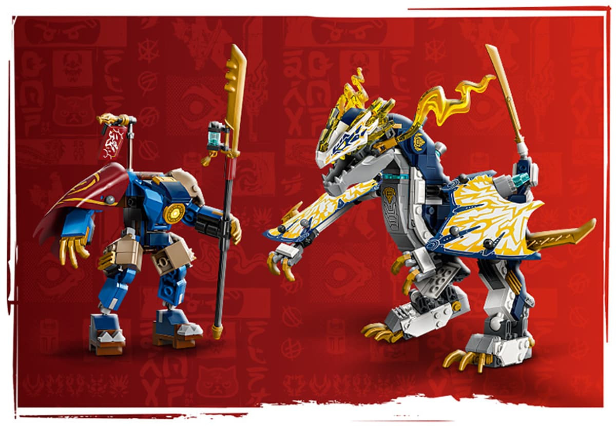 LEGO NINJAGO dragon articulat si robot ninja