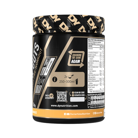 Blood & Guts PreWorkout, Mango, 380 g, DY Nutrition 781926