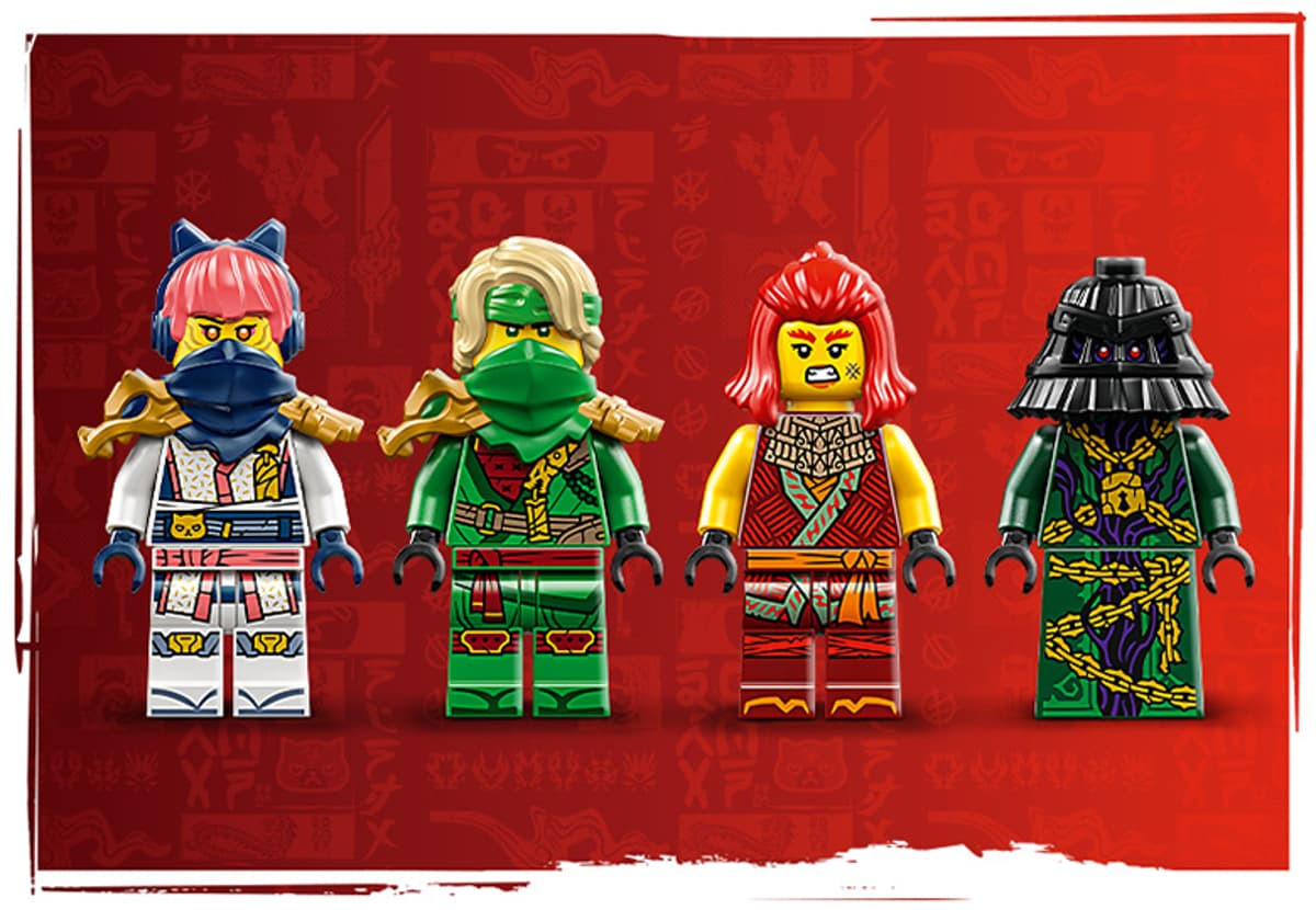 LEGO NINJAGO minifigurine Lloyd Sora Wyldfyre Zarkt