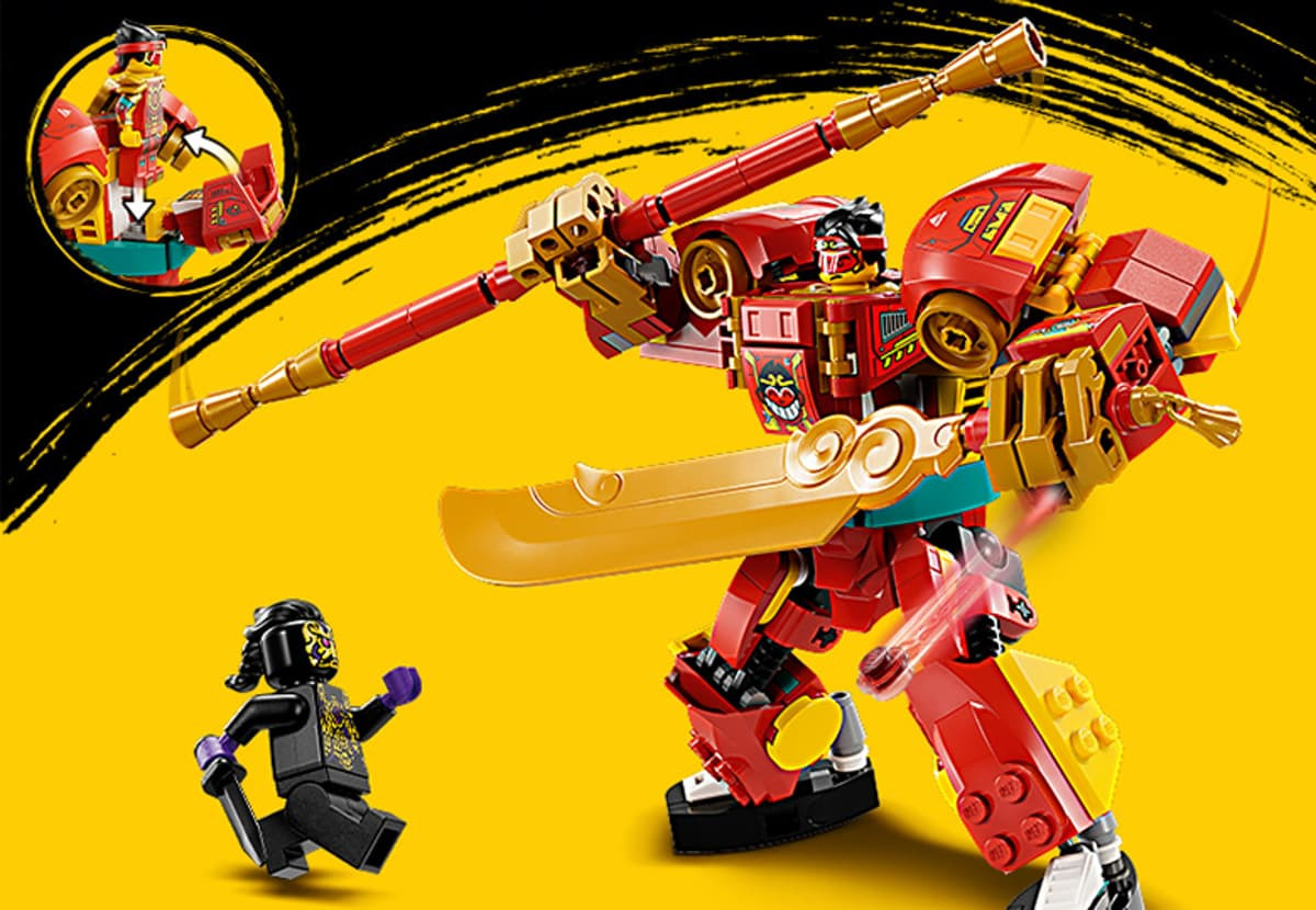 LEGO Monkie Kid confruntare cu Ink Demon