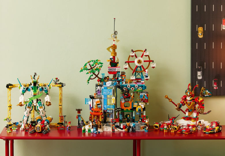 LEGO Monkie Kid colectie seturi de etalare