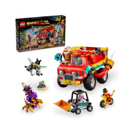 Camionul electric al echipei lui Monkie Kid, 7 ani+, 80055, 712 piese, Lego Monkie Kid