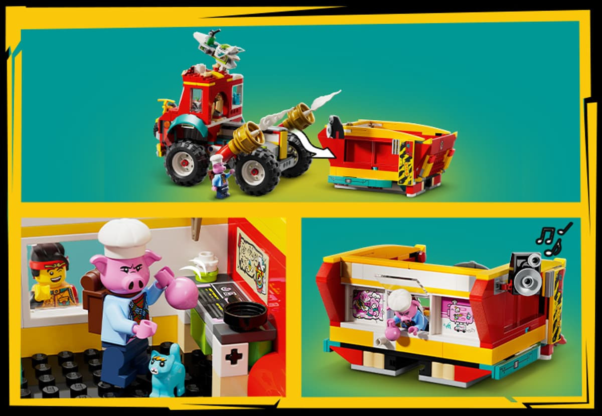 LEGO Monkie Kid camion electric cu platforma detasabila