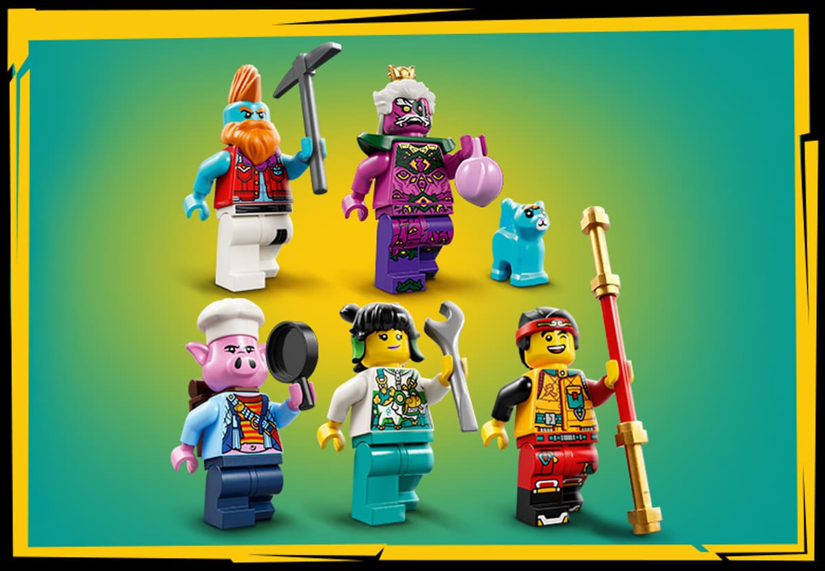 LEGO Monkie Kid minifigurine echipa Monkie Kid