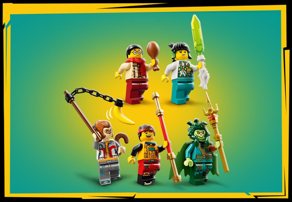 LEGO Monkie Kid minifigurine Bestia cu noua capete