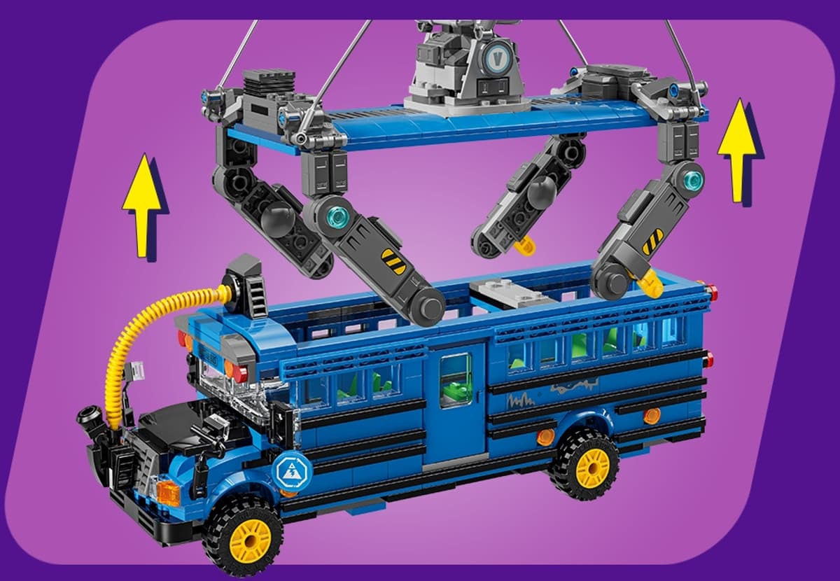 LEGO Fortnite Battle Bus cu balon
