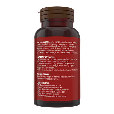 Vitamina B12, 1000 mcg, 30 capsule vegetale, Faunus Plant 782112