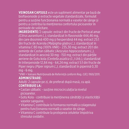 Veinosan, 60 capsule, Faunus Plant 782118
