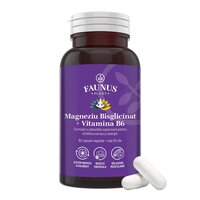 Magneziu Bisglicinat + Vitamina B6, 90 capsule vegetale, Faunus Plant