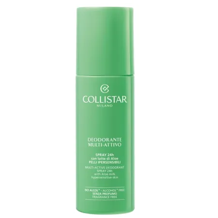 Deodorant spray pentru piele hipersensibila Multi-Active 24H Hydra Illuminating, 100 ml, Collistar