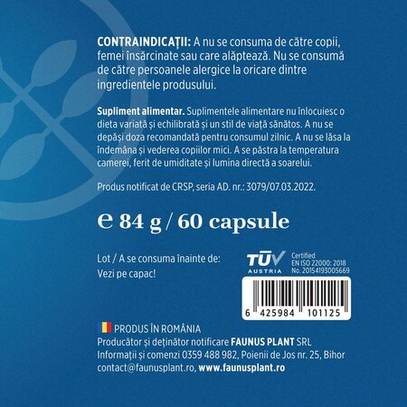 Omega 3, 1000 mg, 60 capsule moi, Faunus Plant 782153