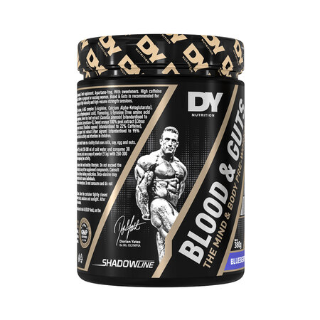 Blood & Guts PreWorkout, Blueberry, 380 g, DY Nutrition 782167